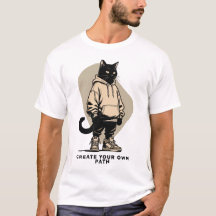 Create Your Own Path – Motivational Streetwear Cat