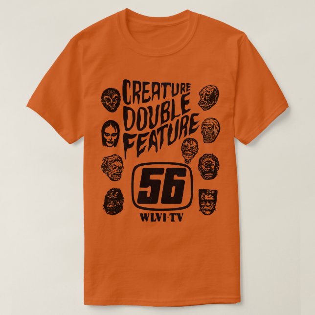 T-shirt Créateur Double fonctionnalité Monstres classiques (Design devant)