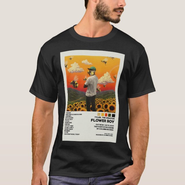 T-shirt Créateurs Poster de garçon de fleurs Classic T-Shi (Devant)