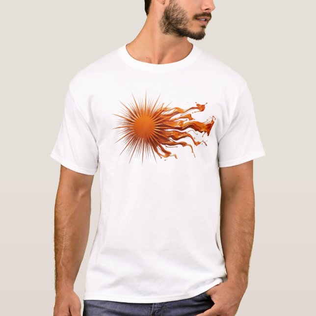 T-shirt Créatif ABSTRAIT SOLEIL Art Vestimentaire (Devant)