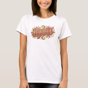 T-shirt Créatif BLESSED 2D Art à Porter
