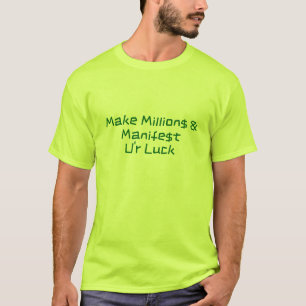 T-shirt Créatif ! L'art des lettres résonne par chance