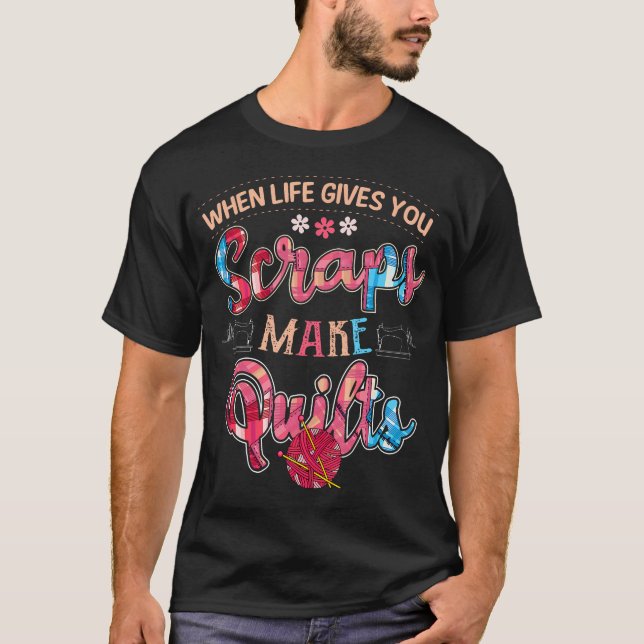 T-shirt créatif pour quilteur inspirant de scrap (Devant)
