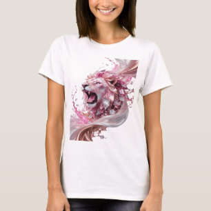 T-shirt Création argentée WITTY LION KING audacieuse