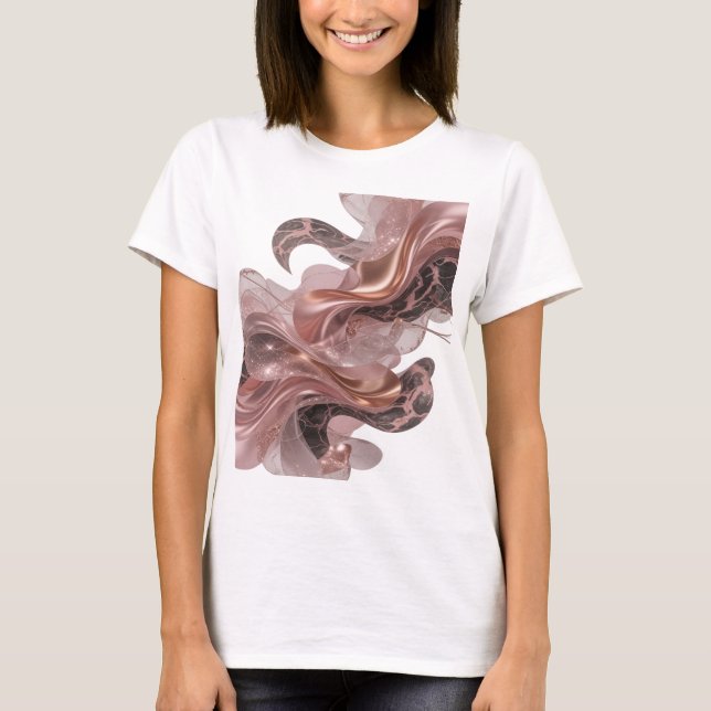 T-shirt Création ART ABSTRAIT Witty Gold (Devant)