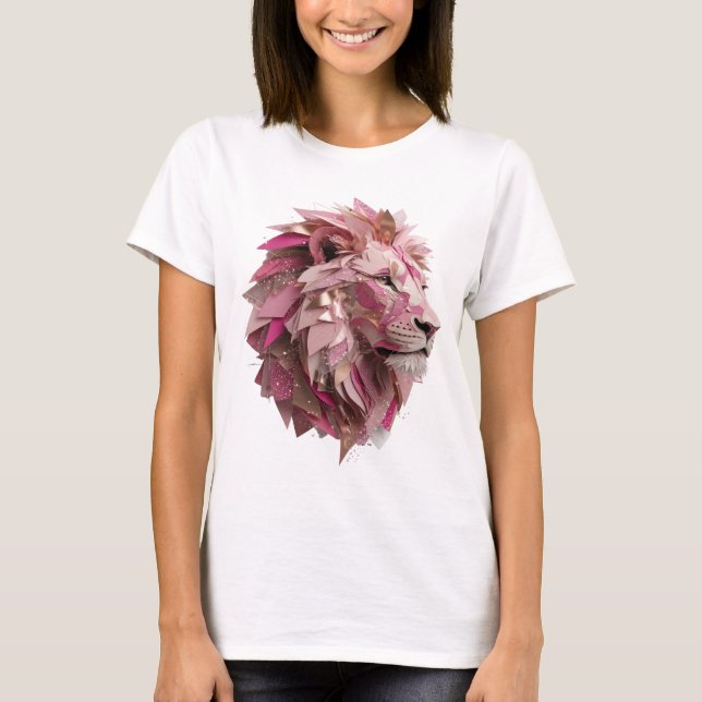 T-shirt Création audacieuse argentée LION KING (Devant)