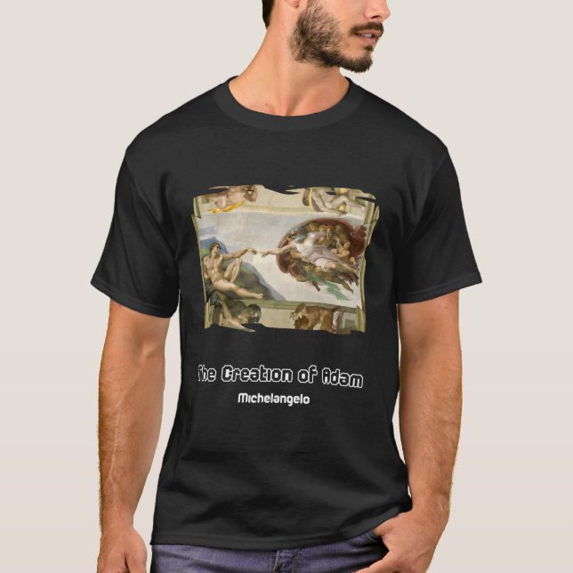 T-shirt Création D'Adam Avec Lunettes De Soleil (Devant)