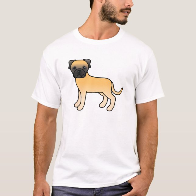 T-shirt Création de chien Bullmastiff faon (Devant)