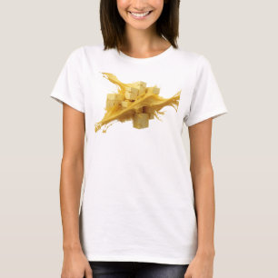 T-shirt Création de cubes abstraits or stupéfiants
