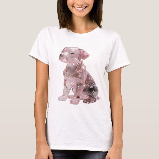 T-shirt Création de déclaration de CHIOT GLACÉ Argenté CRI (Devant)
