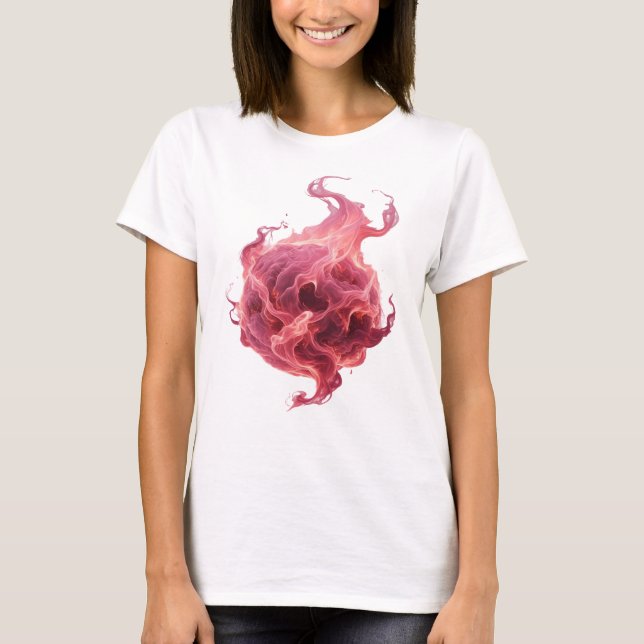 T-shirt Création de design abstrait ART rose emblématique (Devant)
