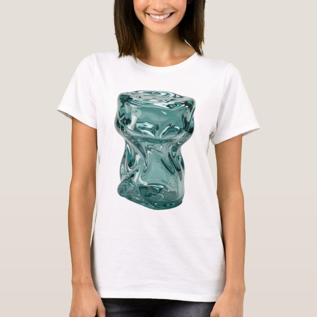 T-shirt Création de design d'art abstrait argenté CLASSIQU (Devant)