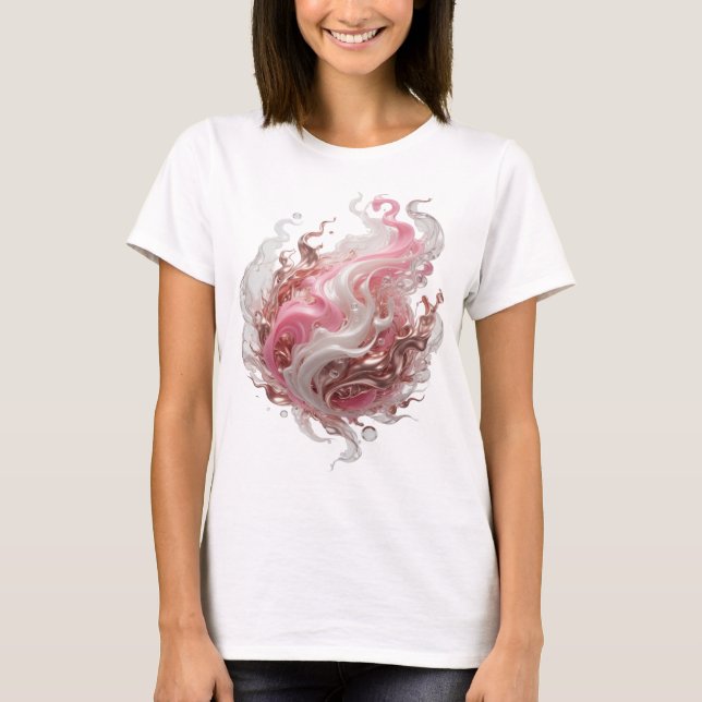 T-shirt Création de design de déclaration d'art abstrait a (Devant)
