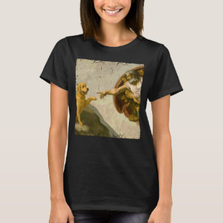 T-shirt Création de Dieu Retriever d'Or Adam Mdr