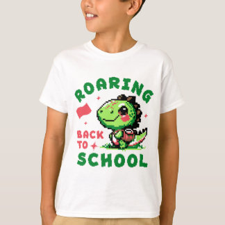 T-shirt Création de dinosaure rugissant pour la rentrée sc