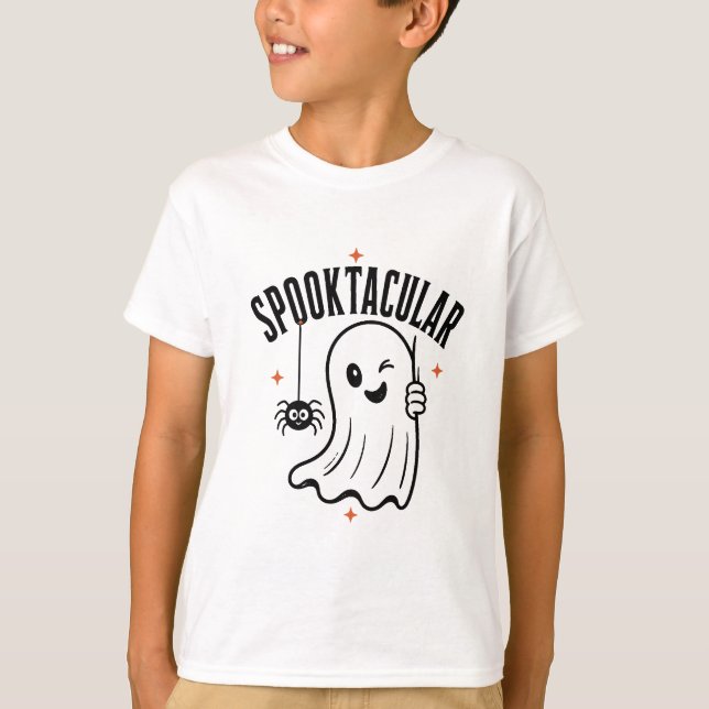 T-shirt Création de fantôme Spooktacular (Devant)