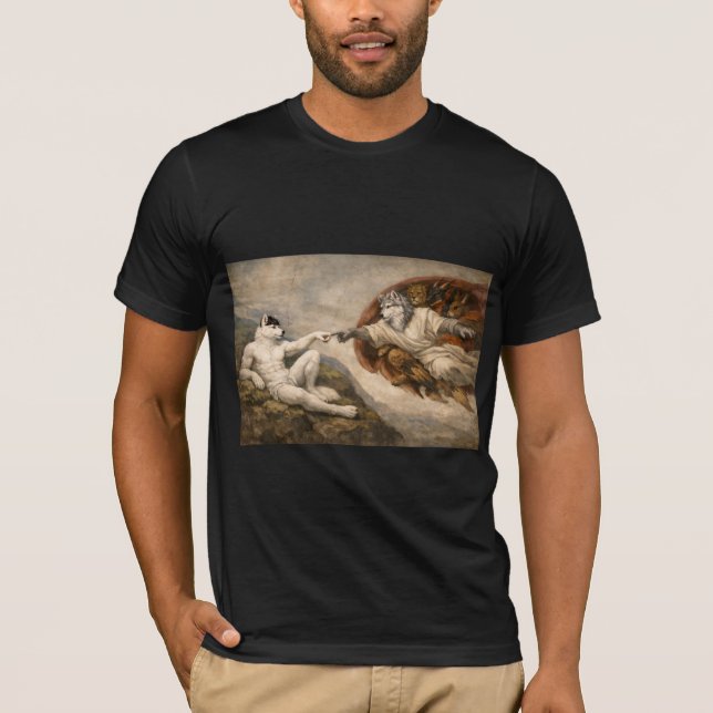 T-shirt Création de l'Adam poilu (Devant)