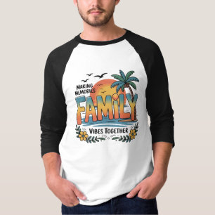 T-shirt Création de souvenirs Vibes familiales ensemble