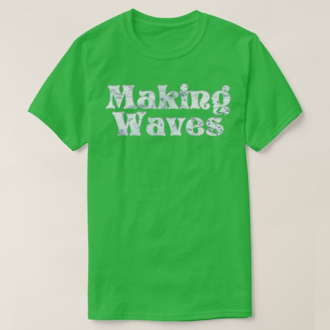 T-shirt Création de vagues (Design devant)