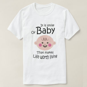 T-shirt Création de visage élégant et cadeau pour bébé
