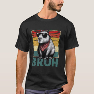 T-shirt Création drôle vintage capybara bruh pour l'amour