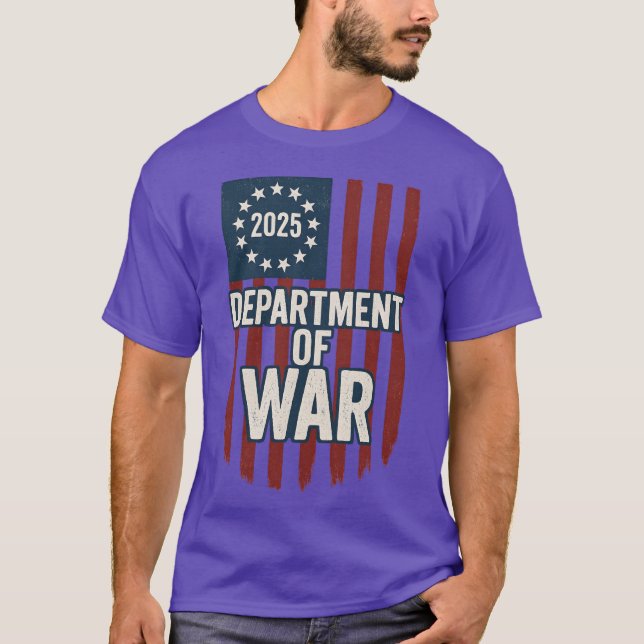 T-shirt Création du ministère de la Guerre en 2025 (Devant)