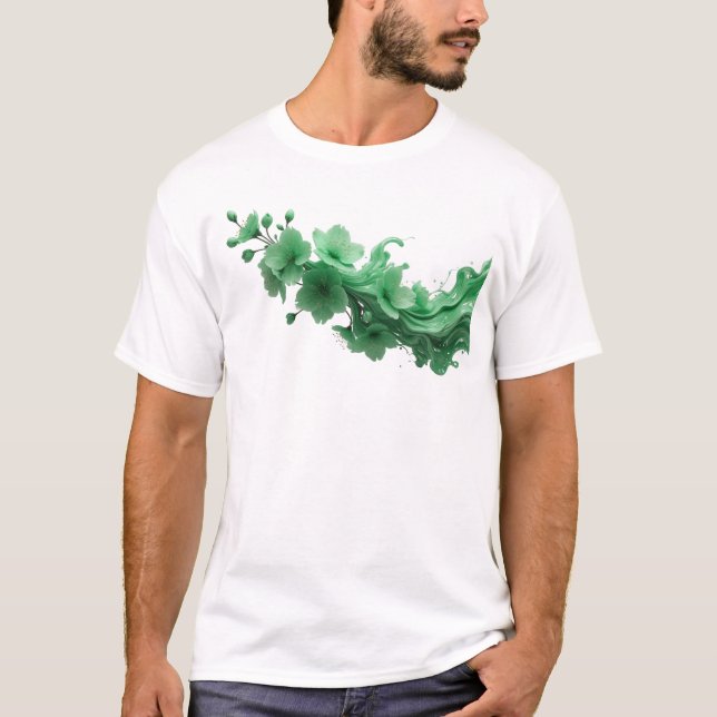 T-shirt Création FLEUR ABSTRAITE 26 Design (Devant)