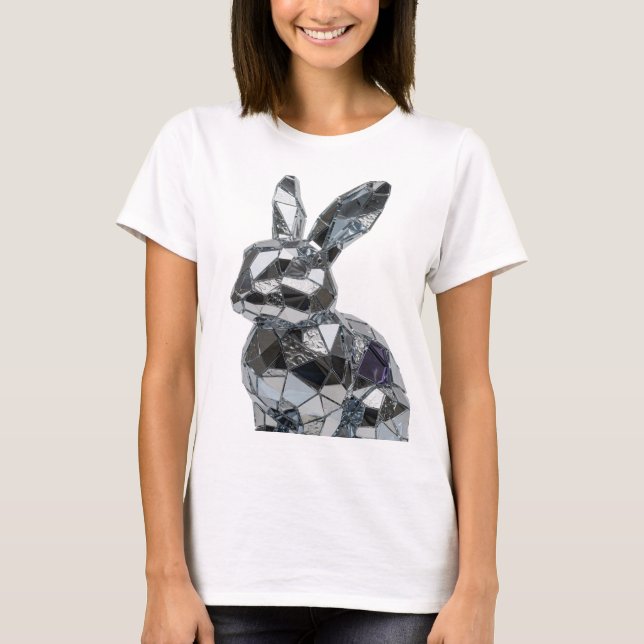 T-shirt Création graphique ART ABSTRAIT Argenté Sharp (Devant)