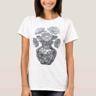 T-shirt Création graphique ART ABSTRAIT Gris Frais