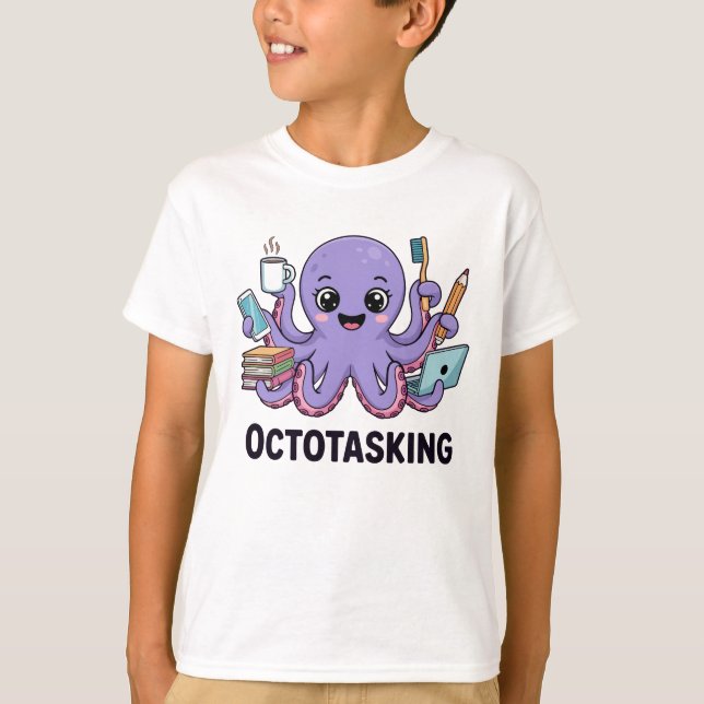 T-shirt Création octotâche en mode multitâche (Devant)