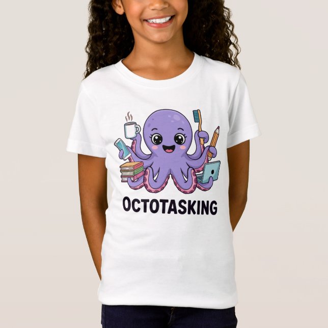 T-Shirt Création octotâche en mode multitâche (Devant)