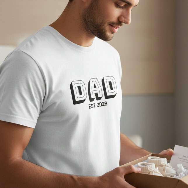 T-shirt Création Papa Varsity Gras Noir (Créateur téléchargé)