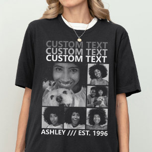 T-shirt Création Vintage Personnalisée Votre propre collag