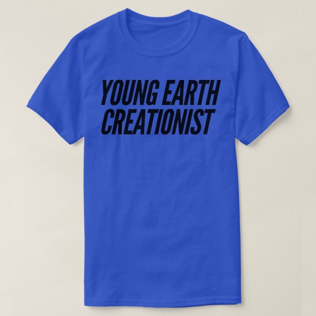 T-shirt Créationniste Jeune Terre (Design devant)