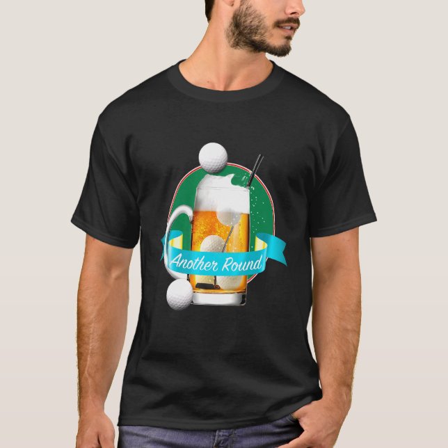T-shirt Creative Beer Drinker Golfer Autre Round Golf Dr. (Devant)