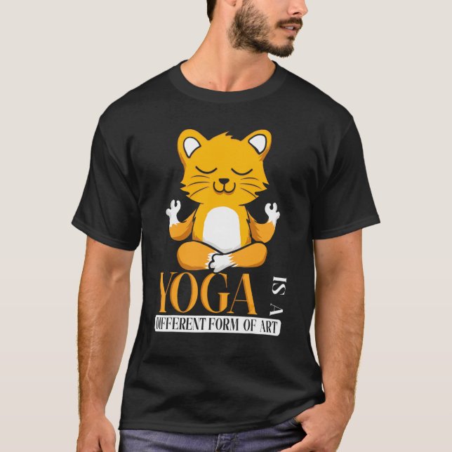 T-shirt Creative Cat Yoga (Devant)