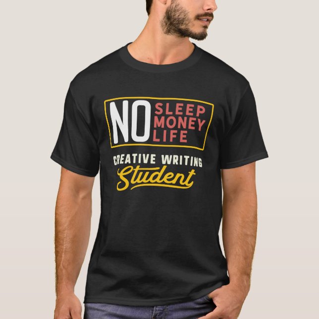 T-shirt Creative Writing Major Studen Graduation (Devant)
