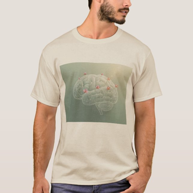 T-shirt Créativité Botanique du Cerveau (Devant)