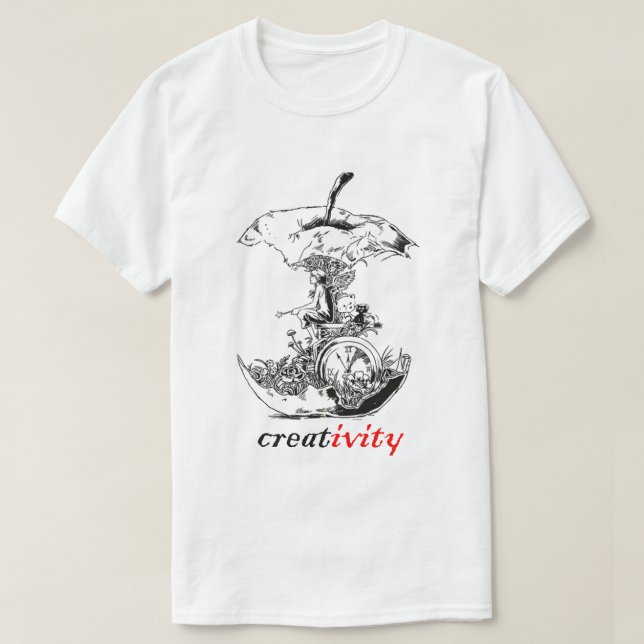 T-shirt creativity  imagination innovation originality cre (Design devant)