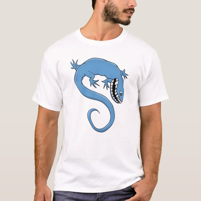 T-shirt Créature bleue mythique et fantastique (Devant)