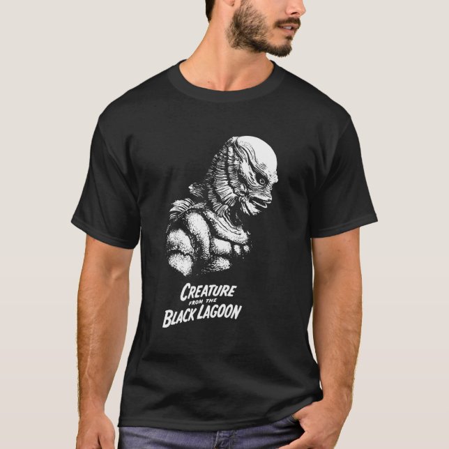 T-shirt Créature De La Lagune Noire Horreur Flick (Devant)