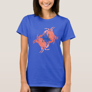 T-shirt Créature de plage océanique crabe 