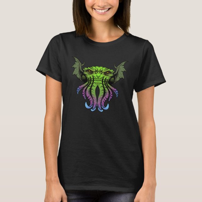 T-shirt Créature des profondeurs Horreur cosmique (Devant)