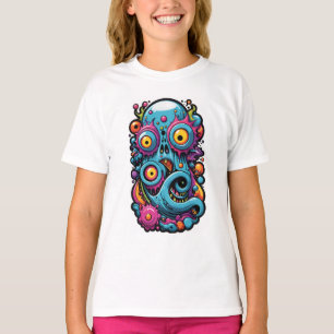 T-shirt Créature du groupe de design Memphis Lagoon