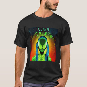 T-shirt Créature extraterrestre UFO UAP 51 zone grise hors