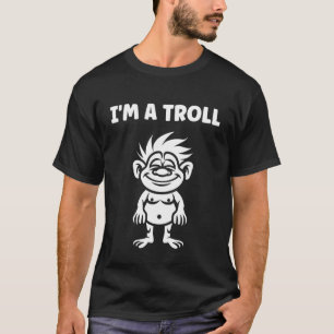 T-shirt Créature Fantastique Minimaliste Monstre Simple Je