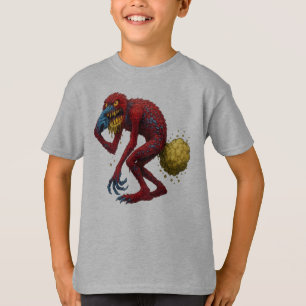 T-shirt Créature Monstrueuse qui se Cure le Nez en Péteur