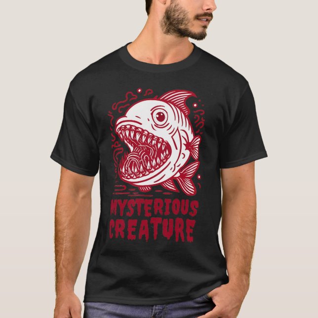 T-shirt Créature mystérieuse Piranha (Devant)