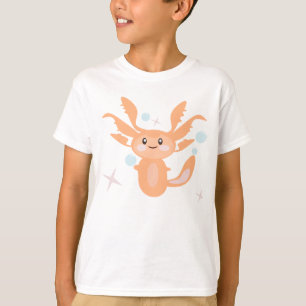 T-shirt Créature océanique axolotl pastel