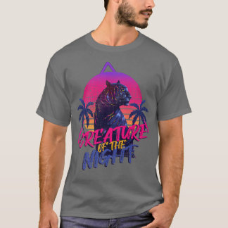 T-shirt Créature synthwave de la nuit Vaporwave Retrowav